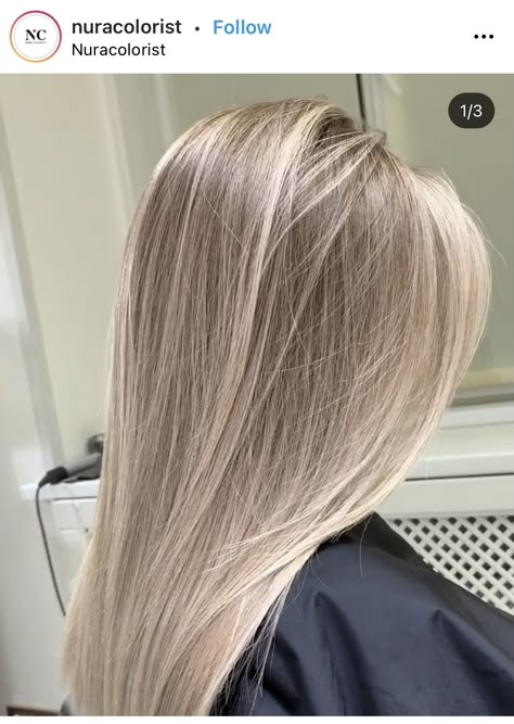 Cold Blonde Highlights Brown Hair, Bright Old Money Blonde, Cold Blonde Hair Ash, Cold Blonde Hair Balayage, Heavy Highlights On Brown Hair, Cold Blonde Highlights, Champagne Blonde Hair Balayage, Cold Brunette Hair, Light Ashy Blonde Hair