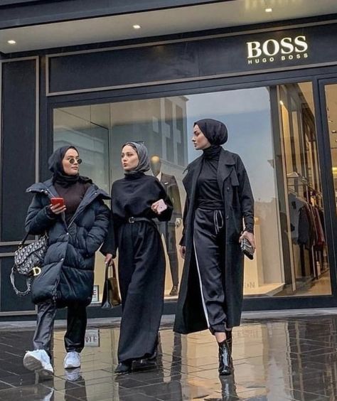 Chic Hijab Style, Abaya And Coat, Hijab Coat Outfits, Turkish Hijab Outfits, Abaya With Coat, Turban Hijab Outfit, Coat And Scarf Outfit, Turkish Outfit, Abaya Coat