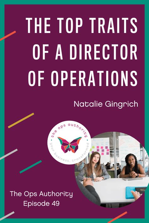 Do you wonder if you have what it takes to be a director of operations? Do you know if you are already qualified to pursue this career path? In episode 49 of the Ops Authority podcast, I'm breaking down the top characteristics that successful director of operations have, so you can compare them to your qualities and gauge if this will be a successful career choice for you. Click to listen or pin for later! Director Of Operations, Introvert Love, Nurse Manager, Team Management, Onboarding Process, Program Management, Business Structure, Successful Career, Best Director