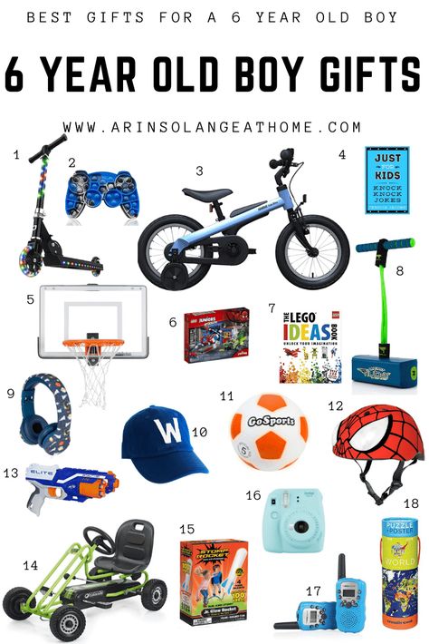 Are you ready to do your Christmas shopping, or other holiday or birthday shopping for a 6 year old boy, or boy in elementary school? Check out this post with the best 6 year old boy gifts this year and streamline your shopping! https://arinsolangeathome.com #6yearoldboy #6yearoldboygifts #elementaryschoolboygiftguide Christmas Gifts For 6 Year Boy, Gift Ideas For 6 Year Boy, Toys For 6 Year Boy, Christmas Gifts For Boys 6-8, Gifts For Boys 6-8, Gifts For 6 Year Boy, Gifts For 7 Year Boy, Modest Mom, Kids Gift Ideas