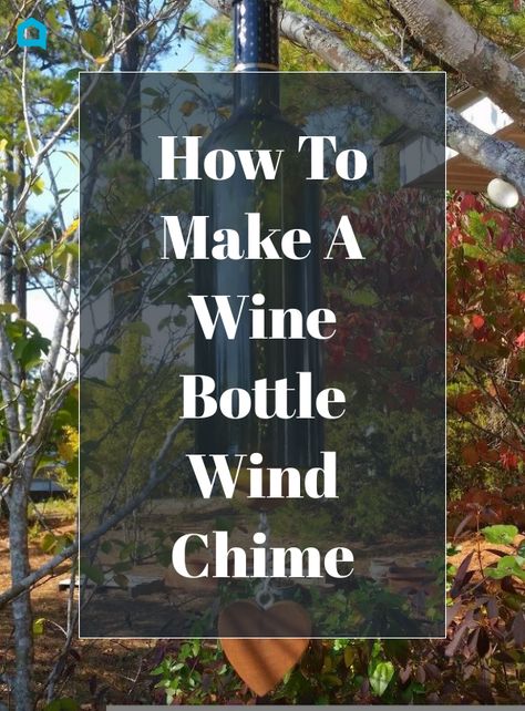 Bottle Chimes Diy How To Make, Wine Bottle Wind Chime Diy How To Make, Wine Bottle Wind Chimes Ideas, Wine Bottle Wind Chimes Diy, Wine Bottle Rain Chain Diy, Christmas Wind Chimes Diy, Wine Bottle Wind Chimes How To Make, Bottle Wind Chimes Diy, Glass Bottle Wind Chimes Diy