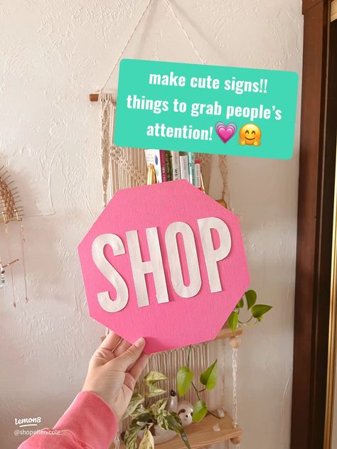 Vendor Market / Pop up Tips!🌞💗🌈 | Gallery posted by Ellē Nicole | Lemon8 Vendor Booth Display Signs, Pop-up Table, Signs For Market Booth, Fun Vendor Booth Ideas, Vendor Booth Sign Ideas, Halloween Vendor Booth Ideas, Small Business Pop Up, Small Business Market Set Up, Pop Up Set Up