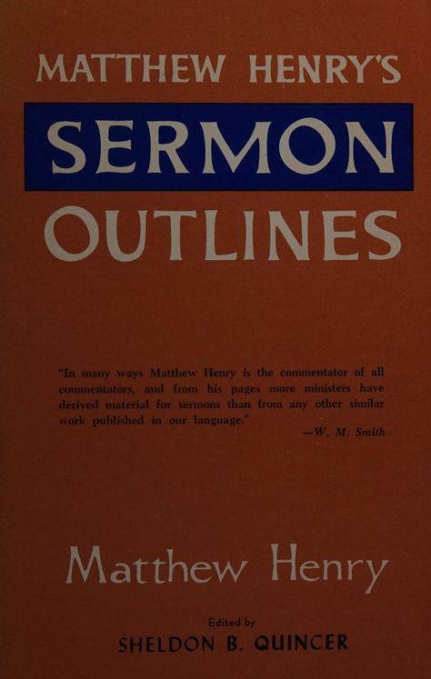 Matthew Henry's sermon outlines : Henry, Matthew, 1662-1714 : Free Download, Borrow, and Streaming : Internet Archive Bible Preaching, Sermon Outlines, Free Sermons, Church Sermon, Bible Topics, The Tabernacle, Page Number, Reading Challenge, Christian Books