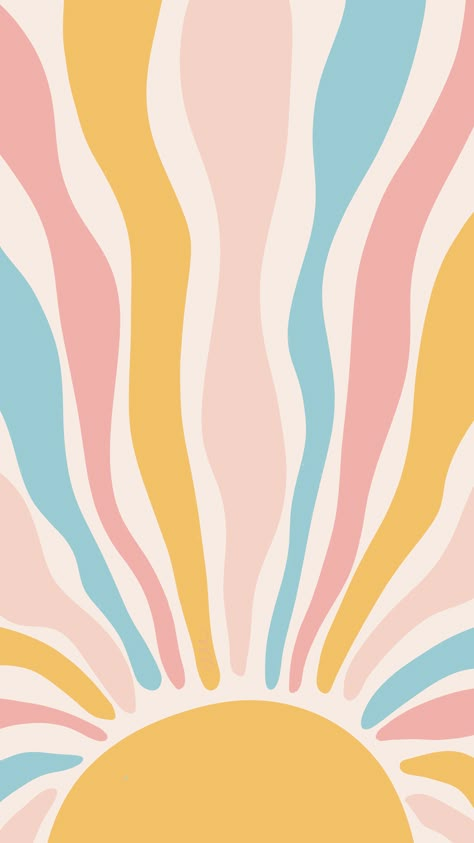 Groovy Ipad Wallpaper, Sun Art Wallpaper, August Background Wallpapers, Ipad Backgrounds Aesthetic, August Wallpaper Iphone, August Phone Wallpaper, August Aesthetic Wallpaper, August Wallpaper Aesthetic, Cute Wall Prints