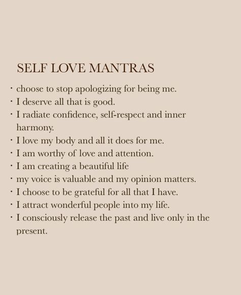 Pretty Reminders, Self Worth Mantra, Manifestations For Self Love, Yoga Phrases, Morning Mantra, Journal Inspiration Writing, Healing Affirmations, Love Challenge, Daily Positive Affirmations