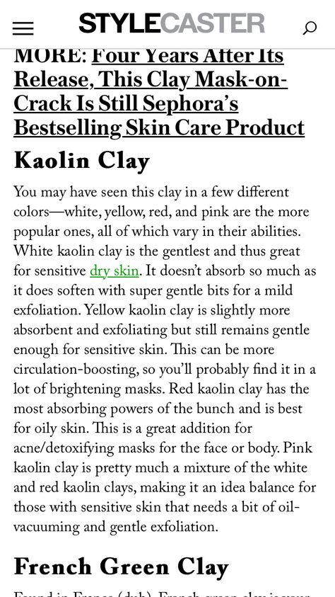 Bentonite Clay Mask Benefits, Kaolin Clay Benefits, Benefits Of Bentonite Clay, Indian Clay Mask Benefits, Red Clay Mask, Clay Mask Benefits, Rhassoul Clay Mask, Dry Sensitive Skin, Kaolin Clay