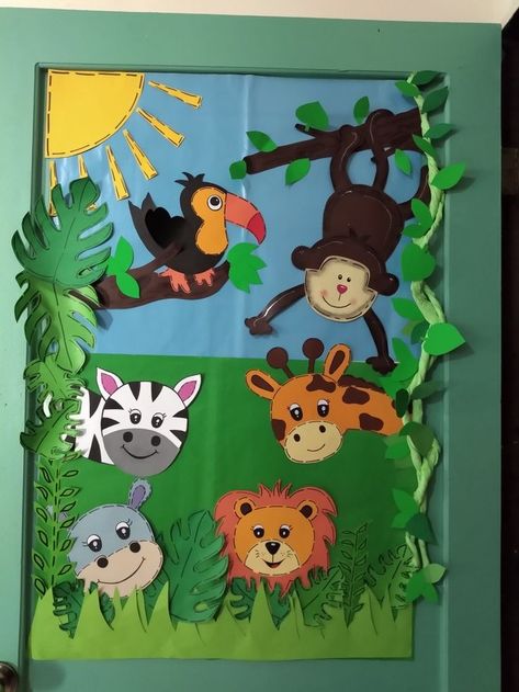 Images By Parveen Syed On Cake In 2023 image and visual related images Animal Door Decorations Classroom Jungle Theme, Animal Theme Door Decorations, Jungle Theme Crafts, Jungle Theme Classroom Decorations, Animals And Their Babies, 2023 Image, Vacation Bible School Themes, Jungle Theme Classroom, Jungle Decorations