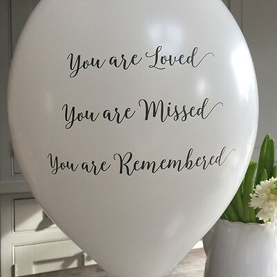 Angel & Dove 10 White 'You Are Loved' Biodegradable Latex Funeral Balloons 7426771441300 | eBay Balloon Release, Happy Birthday In Heaven, Missing My Son, Memorial Ideas, Memory Table, Birthday In Heaven, In Memory Of Dad, You Are Loved, Memories Quotes