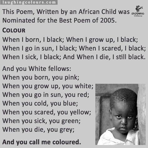 Poem About Culture, African American Poems, African Poems, Poems About Growing Up, Lit Captions, Laughing Colors, Black Literature, Meaningful Poems, Funny Poems