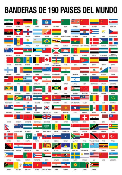 FLAGS OF THE WORLD 190 COUNTRIES. BANDERAS DE 190 PAISES DEL MUNDO (FLAGS OF THE #Sponsored , #Ad, #AD, #COUNTRIES, #DEL, #MUNDO, #WORLD Flags Of The World, Spanish Language, Planner Bullet Journal, In Spanish, Graphic Design Art, Image Illustration, Stock Vector, Vector Illustration, Flag