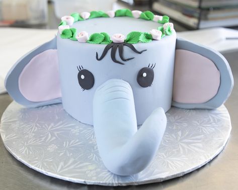 Cake # 237 Elephant Themed Cake, Elephant Birthday Cake, Tropical Birthday Cake, Elephant Birthday Cakes, Birthday Cake Images, Chandelier Cake, Elephant Cake, 2 Tier Cake, Elephant Cakes