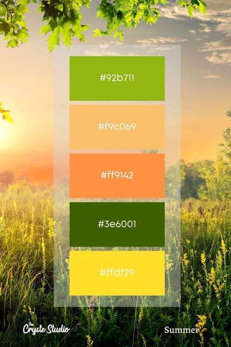 Farm Color Scheme, Nature Color Palette Hex Codes, August Color Palette, Artful Agenda, August Colors, Christmas Color Palette, Sunrise Colors, Retro Color Palette, Hex Color Palette