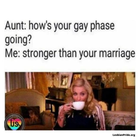 Be sure to follow us for more Lesbian, Gay, Tomboy, Queer, LGBT, LGBTQ+ Conent. Remember Love is Love <3 #LesbianCouple #LesbianLove #Lgbt #glbt @tomboy Lesbian Humor, Lgbt Quotes, Lgbtq Quotes, Lgbt Humor, Lgbt Memes, Lgbtq Funny, Bacon Tomato, Gay Humor, Tweek Y Craig