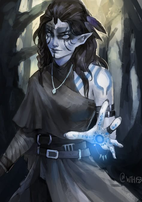 Goliath sorcerer or warlock Shadar Kai Art, Shadar Kai Warlock, Fey Warlock, Dnd Shadar Kai, Dnd Warlock Art, Dnd Characters Character Concept, Winter Eladrin, Fey Dnd, Shadar Kai Female