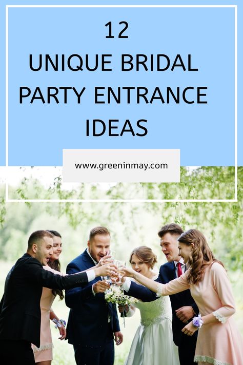 In planning for the entrance, there are many creative and unique ideas to consider for how bridesmaids and groomsmen enter together. From classic processions to modern finesse, these bridal party entrance ideas will blow your guests minds! Maid Of Honor Entrance Ideas, Maid Of Honor And Best Man Entrance, Fun Bridal Party Entrance Ideas, Wedding Party Walk In Ideas, Bridesmaid And Groomsmen Entrance Ideas, Bridal Party Entrance Ideas Funny, Bridal Entrance Ideas, Bridesmaid Entrance Ideas, Bridal Party Entrance Ideas