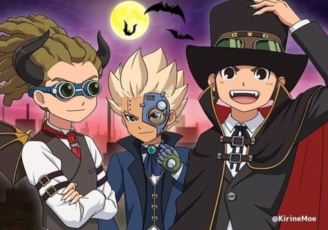 Endou X Gouenji, Inazuma Eleven Strikers, Axel Blaze, Steampunk Halloween, Martial Arts Girl, Inazuma Eleven Go, Beyblade Characters, Best Friendship, Inazuma Eleven