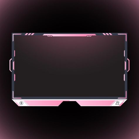 Live streaming pink facecam element desi... | Premium Vector #Freepik #vector #facecam #twitch-overlay #stream-overlay #gaming-frame Gaming Frame, 3d Overlay, Gaming Overlay, Overlays Twitch, Stream Background, Pink Overlay, Twitch Streaming Setup, Video Frame, Frame Edit