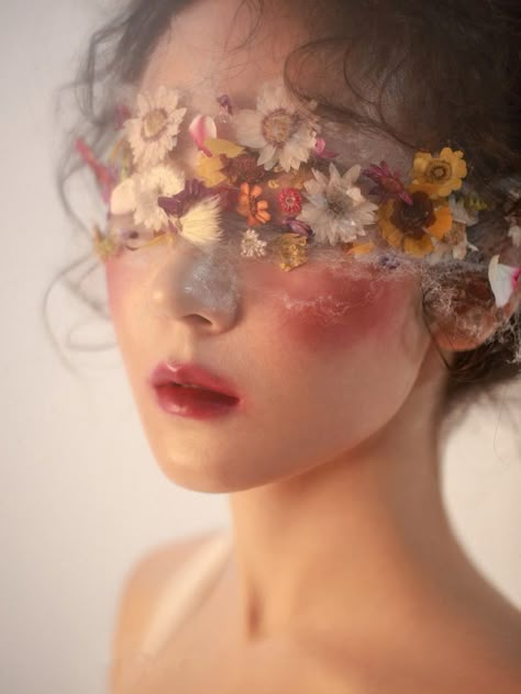 A Flower, A Woman, Makeup, Flowers, Hair, Make Up