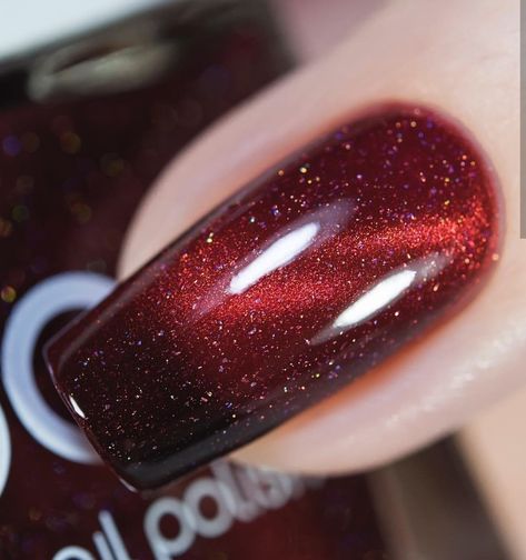 Burn It Down, Nail Polish Brands, Dark Maroon, Big 5, Warm Undertone, Jelly, Nail Polish, Sparkle, Nails