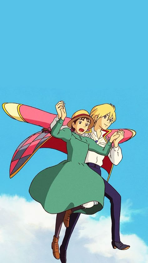 Castle Wallpaper Iphone, قلعة هاول المتحركة, Howls Moving Castle Wallpaper, Howls Moving Castle Art, Castle Wallpaper, 하울의 움직이는 성, Anime Disney, 심플한 그림, Personajes Studio Ghibli