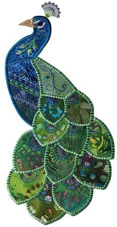 Crazy Quilt Templates, Crazy Quilt Tutorials, Peacock Quilt, Crazy Quilts Patterns, Crazy Quilt Stitches, Appliqué Quilts, Crazy Quilt Blocks, Quilt Modernen, Applique Quilt Patterns