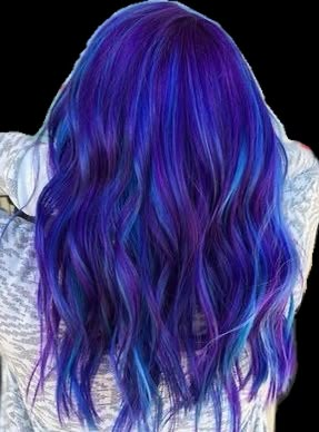 Dyed Haircuts, Ombre Blue Hair, Purple And Blue Hair, Blue Hairstyles, Blue And Purple Hair, Hair For Summer, Short Blue Hair, Hair Colour Inspo, Haircuts To Try