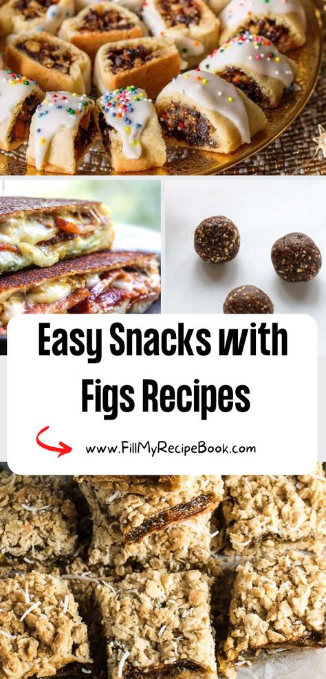 Easy Snacks with Figs Recipes ideas to create. Healthy fresh fig treats with oats and cookies vegan and vegetarian desserts, use as toppings. recipes, homemade, figs, snacks, treats, food, meals, desserts, jams, lunch, vegan gluten free Ways To Use Fig Jam, Vegan Fig Dessert, Fig Bars With Fresh Figs, What To Do With Ripe Figs, Easy Fig Recipes, Recipes Using Dried Figs, Fresh Fig Recipes Simple, Treats With Oats, Fig Jam Uses