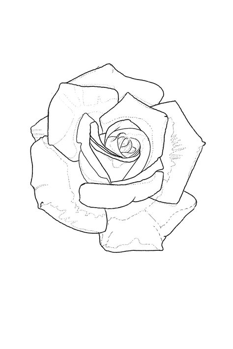 Rose Sleeve Stencil, Shading Tattoo Stencil, Realistic Rose Tattoo Stencil, Forearm Tattoo Rose, Flash Tattoo Stencil, Tattoo Templates Stencil, Tattoo Sleeve Stencil, Shading Tattoos, Rose Outline Drawing