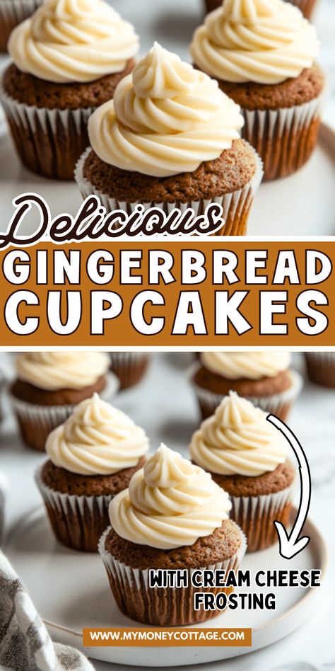 Warm spices, soft cake, and luscious frosting! These gingerbread cupcakes with cream cheese frosting bring all the cozy flavors of the holidays in every bite. Perfect for Christmas, winter gatherings, or just a sweet treat with coffee. A simple yet festive dessert that’s always a crowd-pleaser! Save this cozy cupcake recipe for a delicious holiday bake!

Spring Dessert Ideas, Spring Food Recipes, Spring Bake Sale, Spring Cakes, Spring Cake Recipes, Spring Dessert Recipes Spring Dessert Ideas, Pastel Sweets, Gingerbread Cupcakes, Soft Cake, Spring Dessert, Cupcakes With Cream Cheese Frosting, Spring Treats, Spring Food, Spring Cake