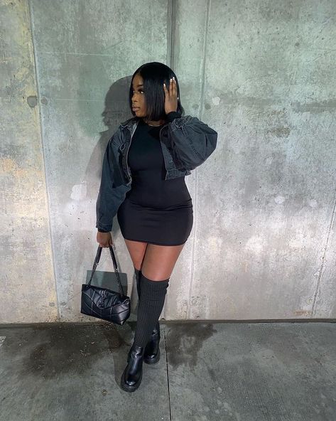 Black Combat Boots Outfit Fall, Thigh Boots Outfit Night Out, Combat Boots Outfit Fall, Black Combat Boots Outfit, Thigh Boots Outfit, Date Night Outfit Classy, Winter Date Night Outfits, Cute Birthday Outfits, Casual College Outfits