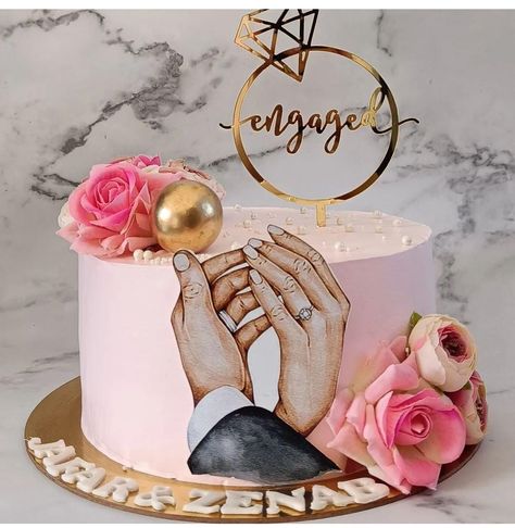 Cake Designs Engagement Indian, New Beginning Cake Ideas, Cake For Roka Ceremony, Engagement Cakes Simple, Simple Engagement Cake, Engagement Cake Images, Diy Kids Party Decorations, Indian Wedding Cake, Cake Korean