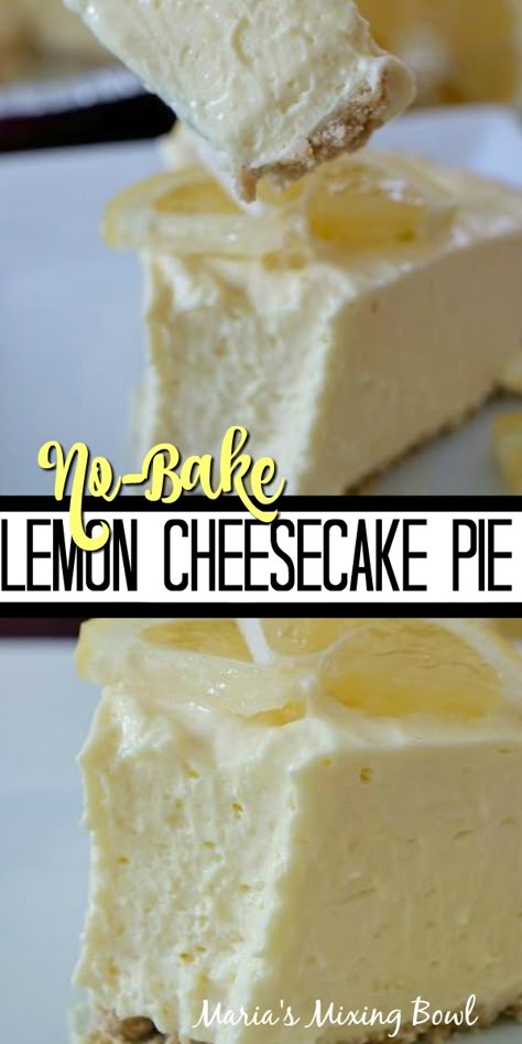 Lemon Cream Cheese Pie, Rich Summer, No Bake Lemon, Lemonade Pie, Cheesecake Trifle, Lemon Cheesecake Recipes, No Bake Lemon Cheesecake, Lemon Cheese, Cream Cheese Pie