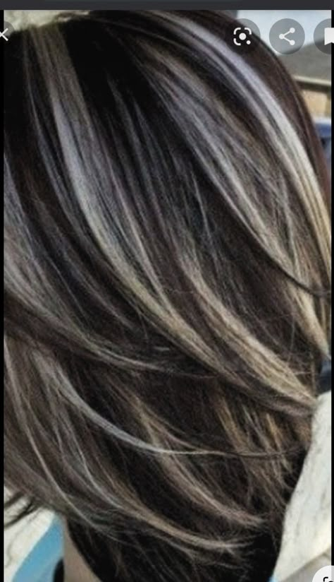 Balayage Highlights Short Hair, Pelo Color Ceniza, Gray Hair Ideas, Brown Hair With Silver Highlights, Grey Brown Hair, Silver Hair Highlights, Short Hair Highlights, Grey Hair Transformation, Grey Hair Inspiration