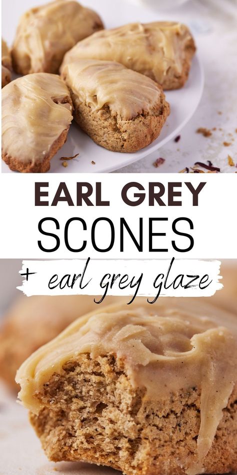 Recipes With Earl Grey Tea, Earl Grey Tea Cake Recipe, London Fog Scones, Earl Grey Scones Recipe, Earl Gray Scones, Earl Grey Tea Cake, Earl Grey Desserts, Mini Scones Recipe, Earl Grey Recipes