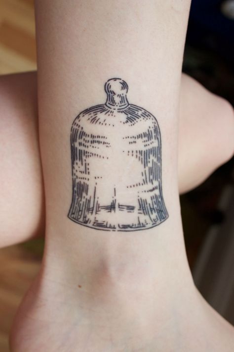 Bell jar by Jared Metzner at West Town Tattoo Chicago, IL - Imgur. Simple and beautiful. The Bell Jar Tattoo, Bell Jar Tattoo, Jar Tattoo, Town Tattoo, Belle Tattoo, Jar Image, Gauged Ears, Tattoo Board, Bug Tattoo