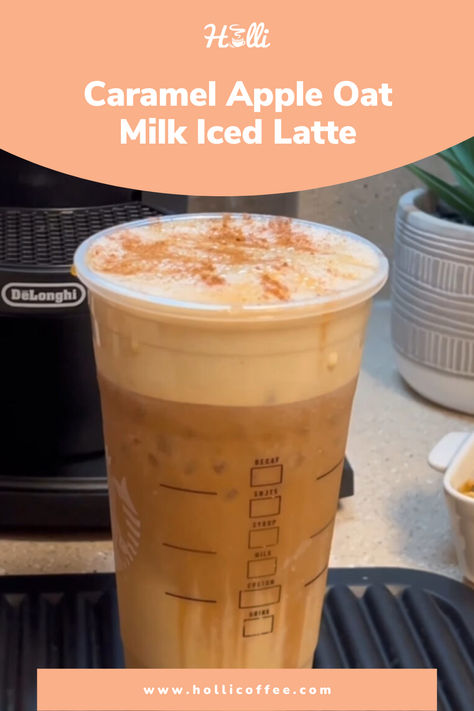 Caramel Apple Oat Milk Iced Latte Iced Latte Recipe, Nespresso Recipes, Coffee Games, Latte Recipe, Iced Latte, Coffee Enthusiast, Caramel Apple, Autumn Vibes, Oat Milk