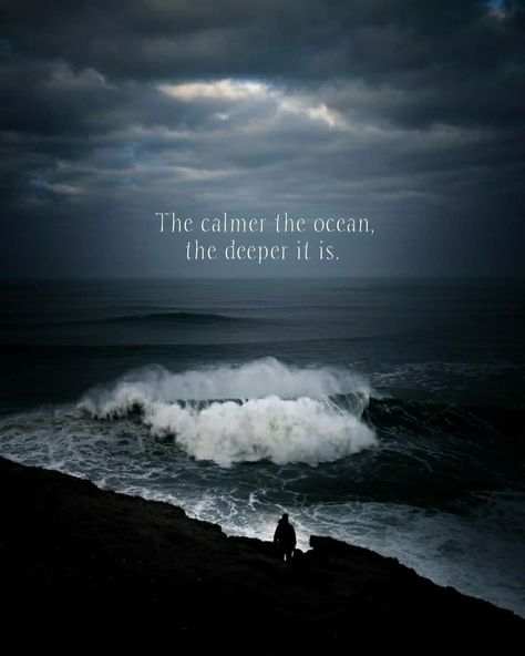 A person who remains calm has the advantage under all circumstances. Ocean Quotes Inspirational, Cosmic Intelligence, Boxing Motivation, Mysterious Quotes, Positive Living Quotes, Mermaid Quotes, Patience Quotes, Light Quotes, Uncommon Words