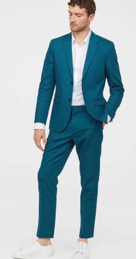 Teal Suits For Men, 2 Piece Suits For Men, Suit For Prom, Teal Suit, Suits And Sneakers, Slim Fit Suit Pants, Dapper Suits, Dinner Suit, Suits Wedding