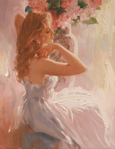 Original Painting, Morning Glow by Richard Johnson Richard S Johnson, Tableau Art, Romantic Art, Ethereal Art, Classical Art, Fantasy Illustration, Old Art, Pretty Art, Art Sketchbook