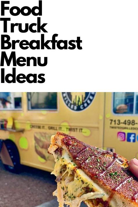 21 food truck breakfast menu ideas to get you food truck business started Breakfast Ideas For Food Truck, Food Cart Food Ideas, Breakfast Truck Ideas, Food Truck Breakfast Menu Ideas, Brunch Food Truck Ideas, Cool Food Trucks, Good Truck Menu Ideas, Breakfast Business Ideas, Food Trailer Food Ideas