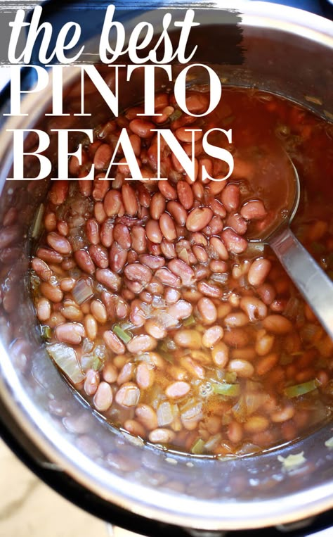 Brown Beans In Crockpot, Crockpot Bean Recipes Slow Cooker, Best Pot Of Beans, Brown Beans Instant Pot, Pinto Beans Recipe Stovetop, Pinto Bean Recipes Instapot, Instapot Pinto Beans Recipe, Pinto Beans In The Crock Pot Mexican, Pressure Cooker Pinto Beans Recipes