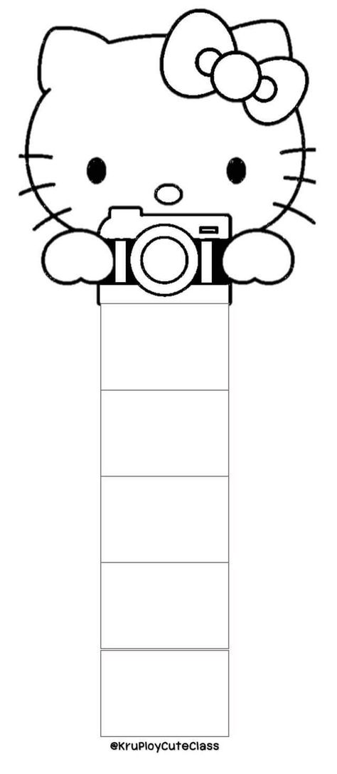 Diy Hello Kitty, Hello Kitty Colouring Pages, Images Hello Kitty, Hello Kitty Printables, Hello Kitty Crafts, Kitty Coloring, Memo Paper, Hello Kitty Coloring, Paper Doll Template