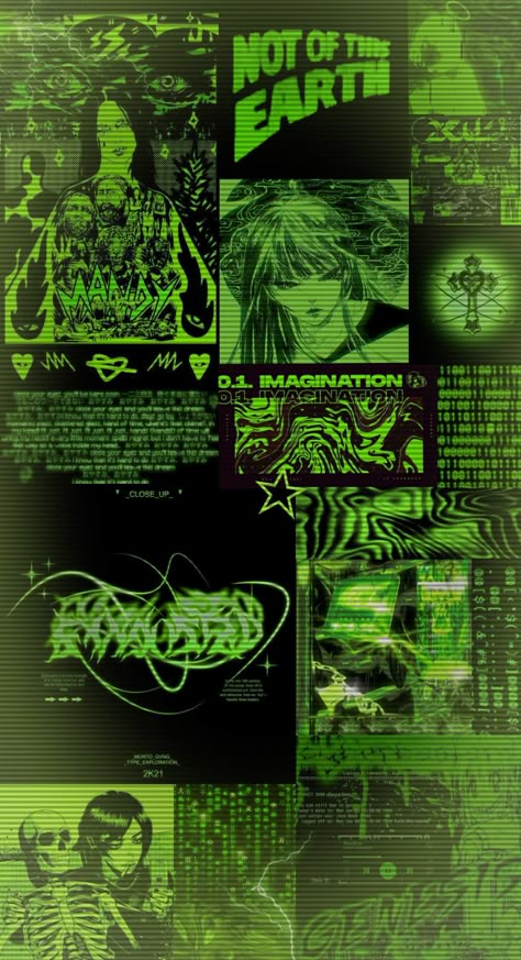 Wallpaper Black Green Wallpaper Aesthetic, Black Green Aesthetic Wallpaper, Black And Green Aesthetic Wallpaper, Black And Neon Green Wallpaper, Zombie Astethic, Green Alien Wallpaper, Green Scenecore, Green Neon Wallpaper, Green Grunge Wallpaper