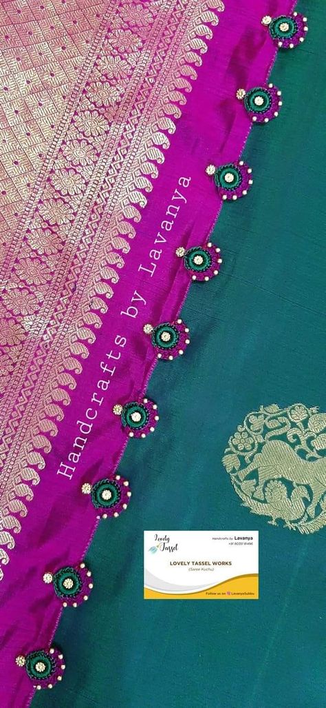 Archana Saree kuchu designs Tassels Fashion Clothing, Saree Kuchu New Designs, Designer Tassels, Kuchu Designs, Saree Tassels Designs, Saree Kuchu Designs, Latest Blouse Designs Pattern, Saree Tassels, Best Blouse Designs