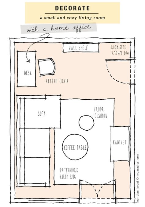 Sunroom Office Ideas Small Spaces, Office Living Room Combo, Living Room Office Combo, Narrow Living, Living Room Floor Plans, Office Floor Plan, Basement Living, Living Room Layout, Sunroom Decorating