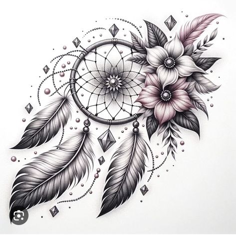 Half Sleeve Dream Catcher Tattoo, Dream Cater Tattoos, Women Tattoos On Thigh, Dream Catcher Tattoo Sleeve, Heart Dream Catcher Tattoo, Dream Catcher Tattoo Design Unique, Moon Dreamcatcher Tattoo, Western Tattoos For Women, Dreamcatcher Tattoo Thigh