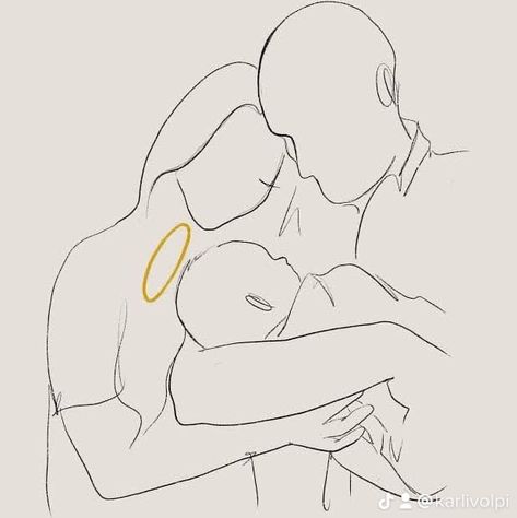 Miscarriages Pictures Art, Baby Angel Drawing, Family Drawing Sketch, Baby Drawing Sketches, Misscarage Pictures, Line Art Angel, Lost Baby Tattoo, Angel Baby Drawing, Son Drawing