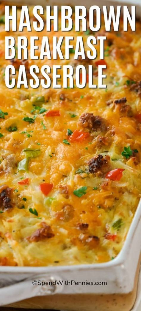 Easy Company Breakfast Ideas, New Years Day Breakfast Casserole, Refrigerated Hashbrown Recipes, Farmhouse Breakfast Casserole, Taste Of Home Breakfast Casserole, Farmers Casserole Breakfast, Freezer Breakfast Casseroles Make Ahead, Hashbrown Breakfast Casserole Bacon, Breakfast Casserole Make Ahead