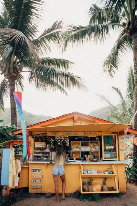 Sunrise Shack, North Shore Hawaii, Hawaii Magazine, Avo Toast, Smoothie Bar, Coffee Shop Bar, North Shore Oahu, Smoothie Bowls, Waikiki Beach