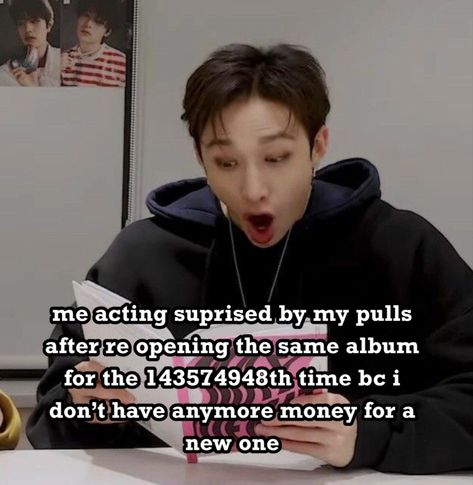 and then i act like im filming one of those kpop album unboxing videos and i act like im a youtuber to my stuffed animals 😭 (#kpop #kpopidol #kpopmeme #kpopfan #kpopstan #kpopalbum #whisper #skz #relatable #kpopfunny) Skz Relatable, Kpop Album Unboxing, Whisper Skz, Kpop Album Cover, Korean Memes, Kpop Album, Straykids Bangchan, Kpop Albums, Skz Memes